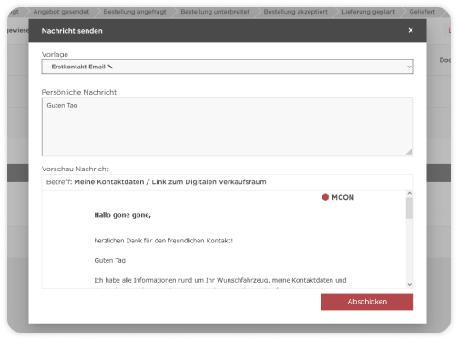 Message editor with preview
