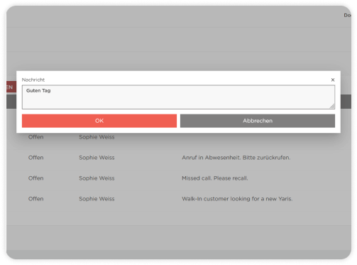 Original message editor